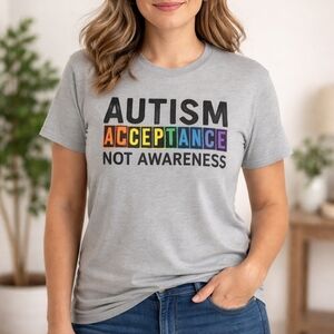 Bella + Canvas “Autism Acceptance Not Awareness Size XL Tee